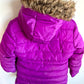 Purple Hooded Puffer Jacket / 4-5 years