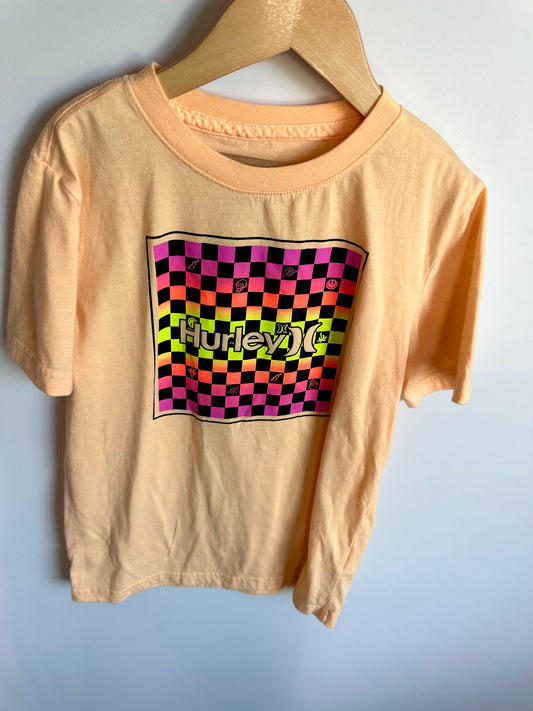 Hurley Checkered Graphic T-shirt / 10-12 years