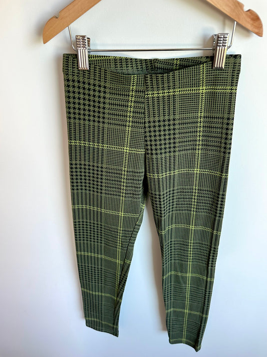 Green Patterned Leggings / 10-12 years