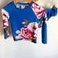 Flower Blue Two Piece Swim Suit / 3T