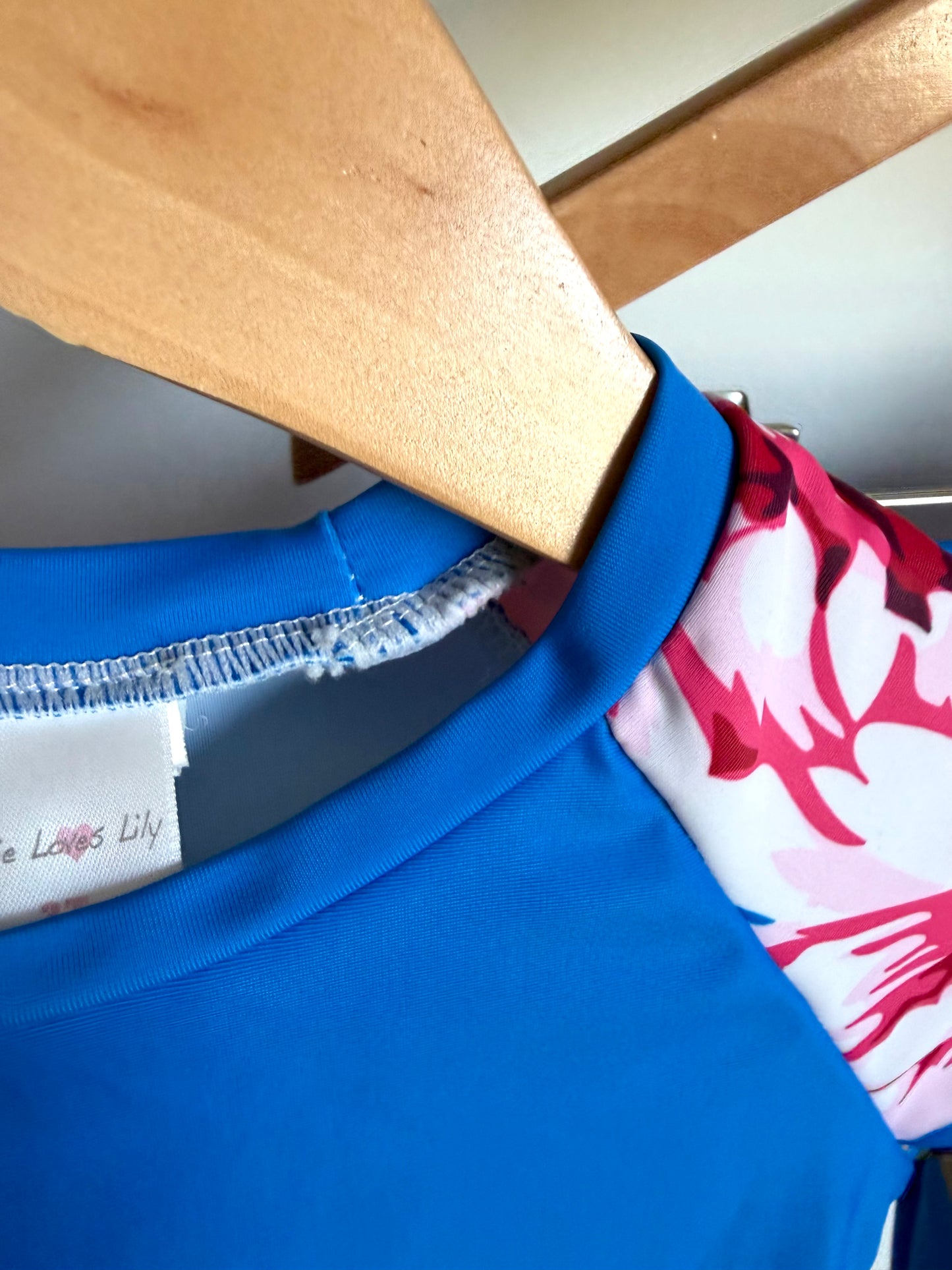 Flower Blue Two Piece Swim Suit / 3T