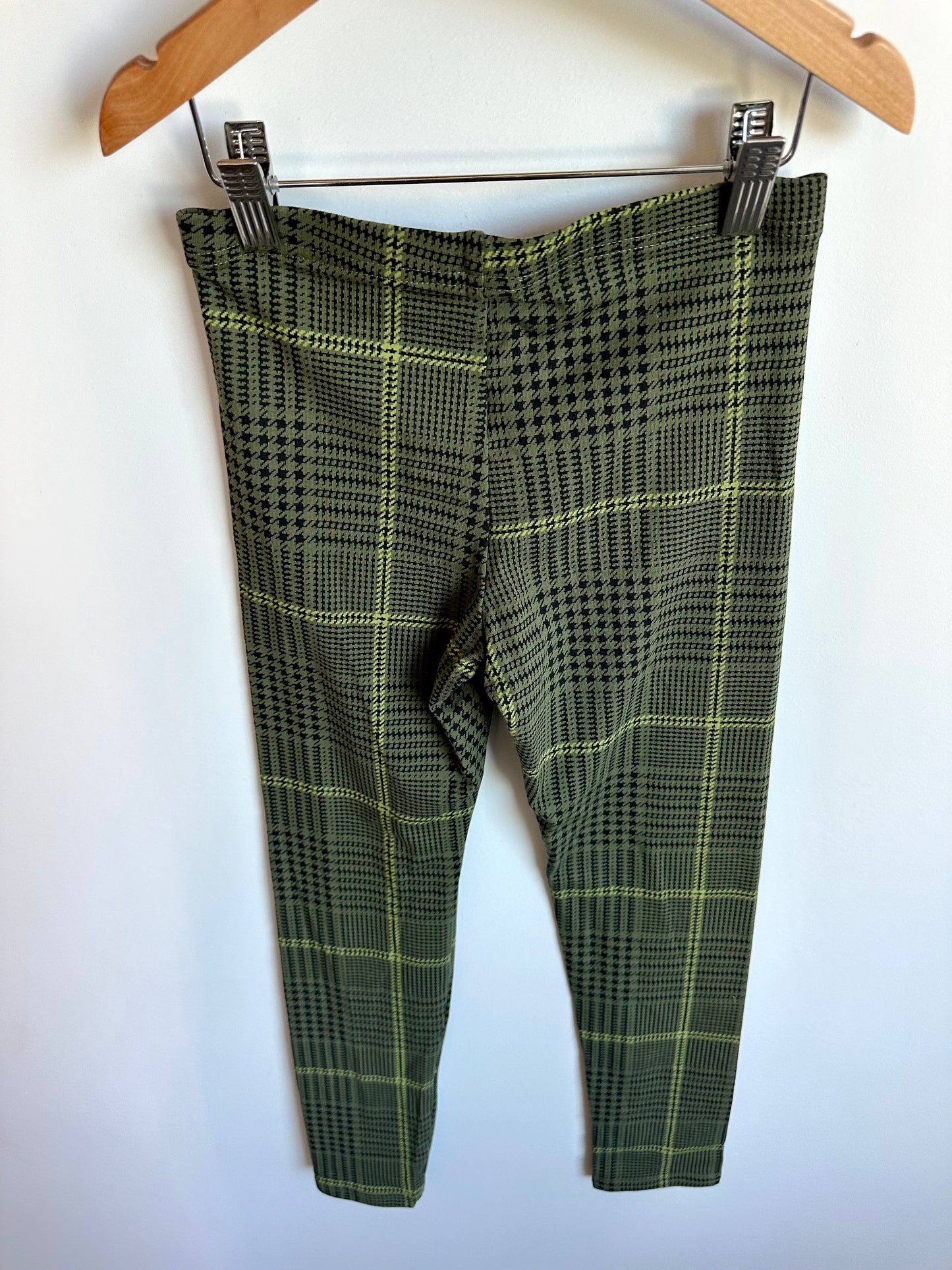 Green Patterned Leggings / 10-12 years