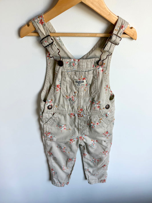 OshKosh Floral Overalls / 2T