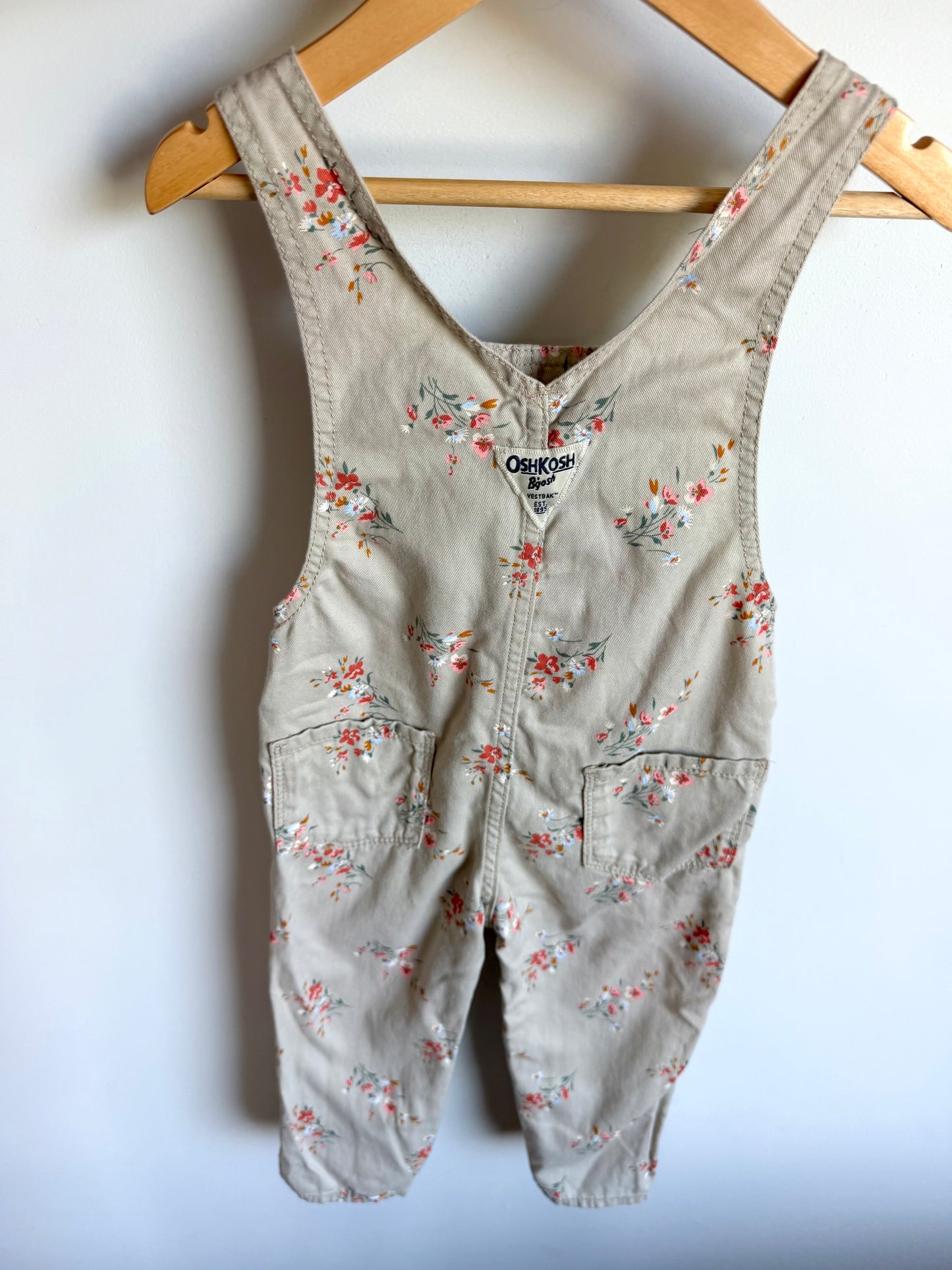 OshKosh Floral Overalls / 2T