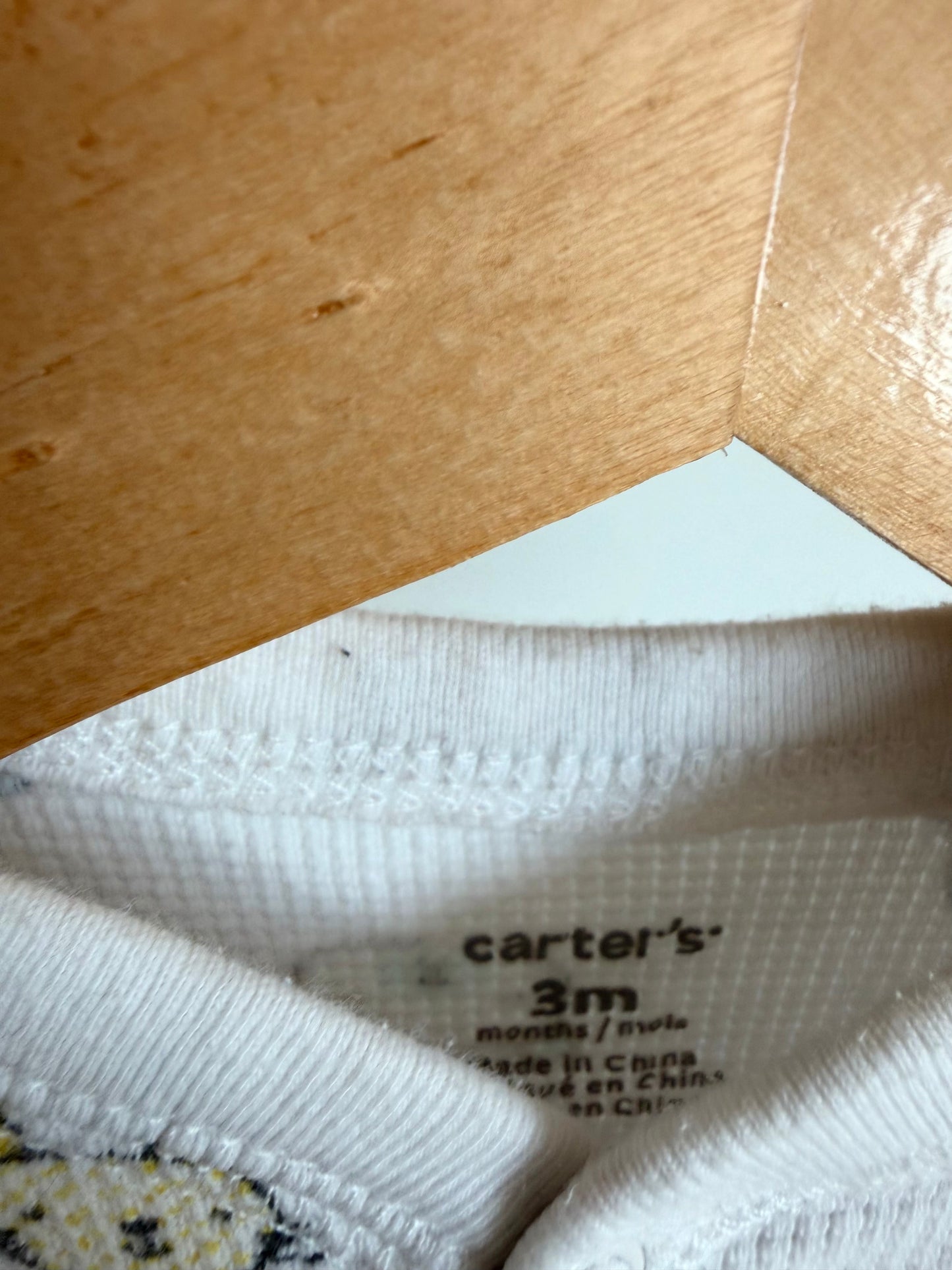 Animal Faces White Sleeper / 3m