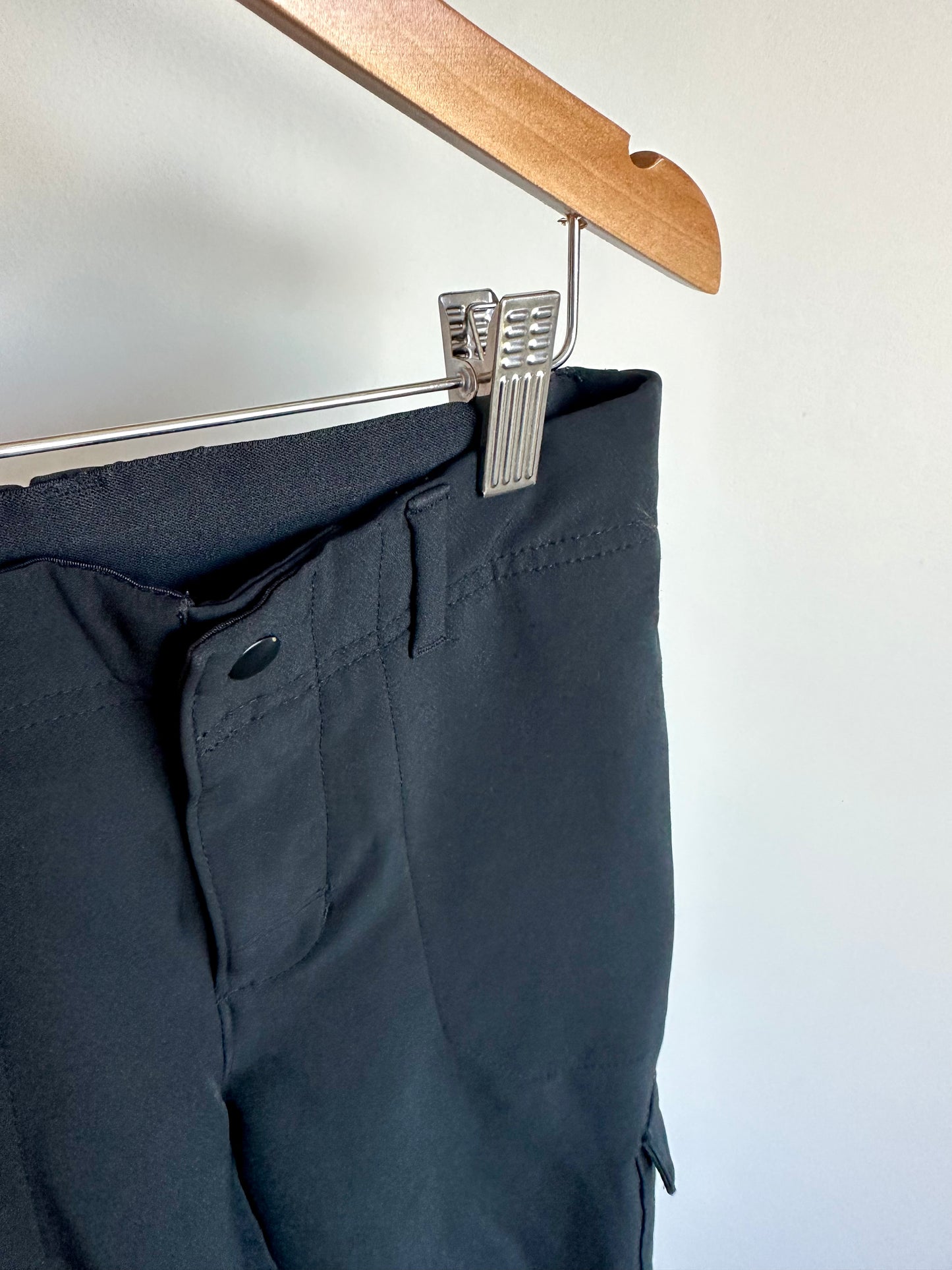 Black Stretch Cargo Pants / 8 years