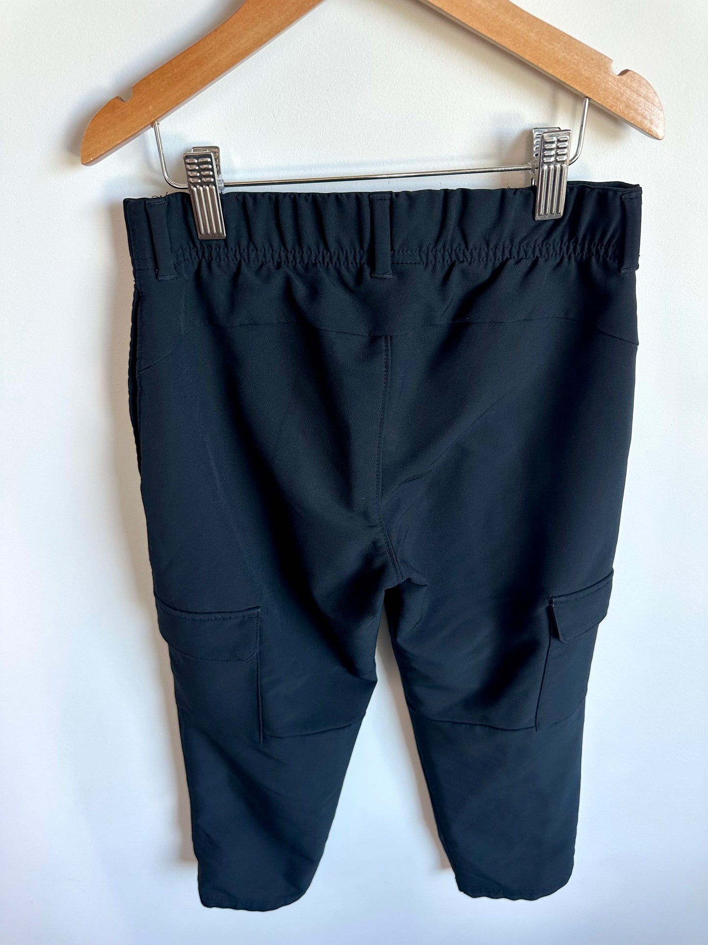 Black Stretch Cargo Pants / 8 years