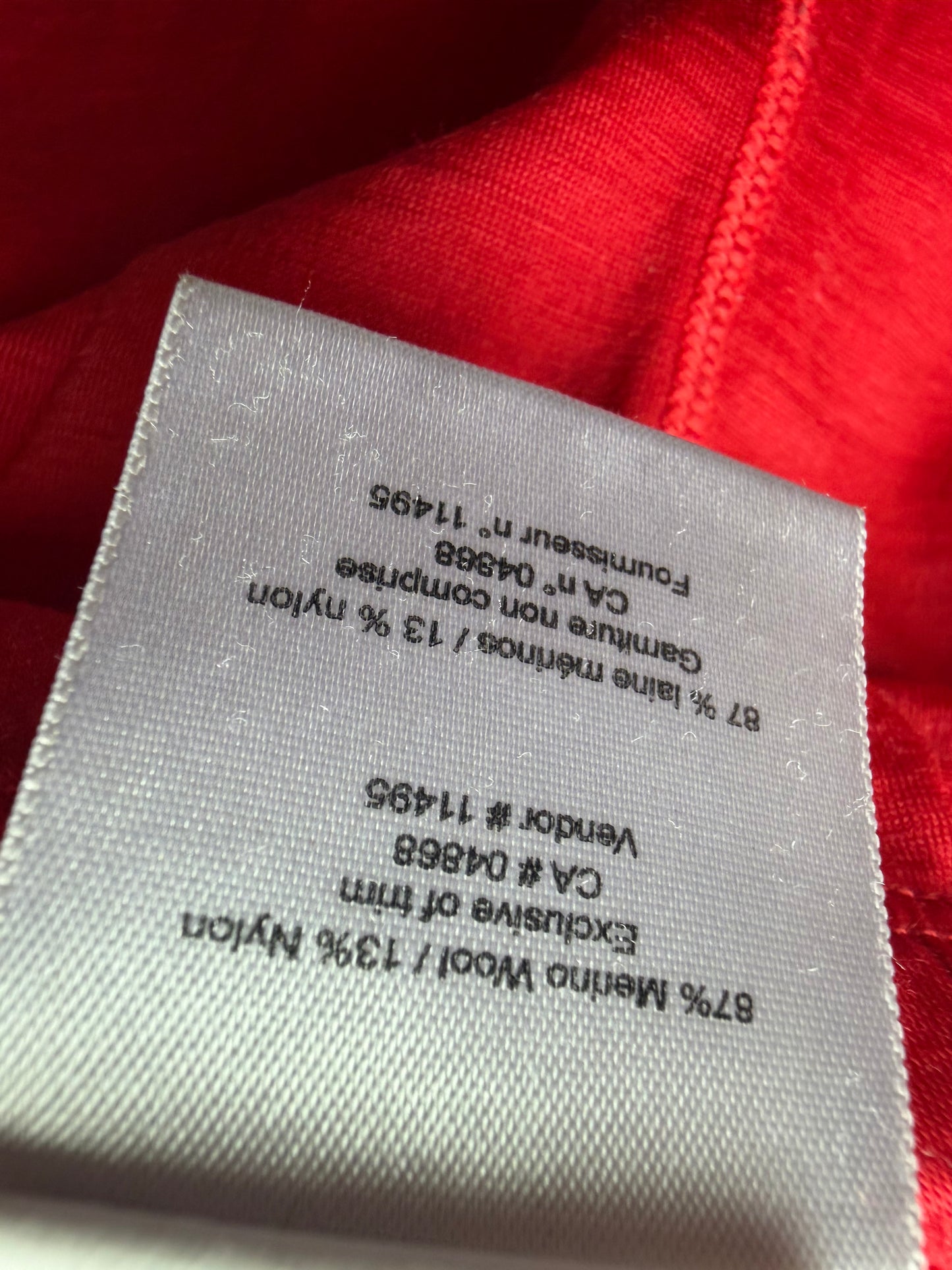 MEC Merino Wool Red Pants (PLAY) / 2-3T?