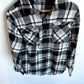 Black Plaid Flannel / 7-8 years