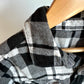 Black Plaid Flannel / 7-8 years