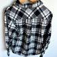 Black Plaid Flannel / 7-8 years