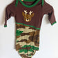 Cotton Deer Camo Gown / 0-9m