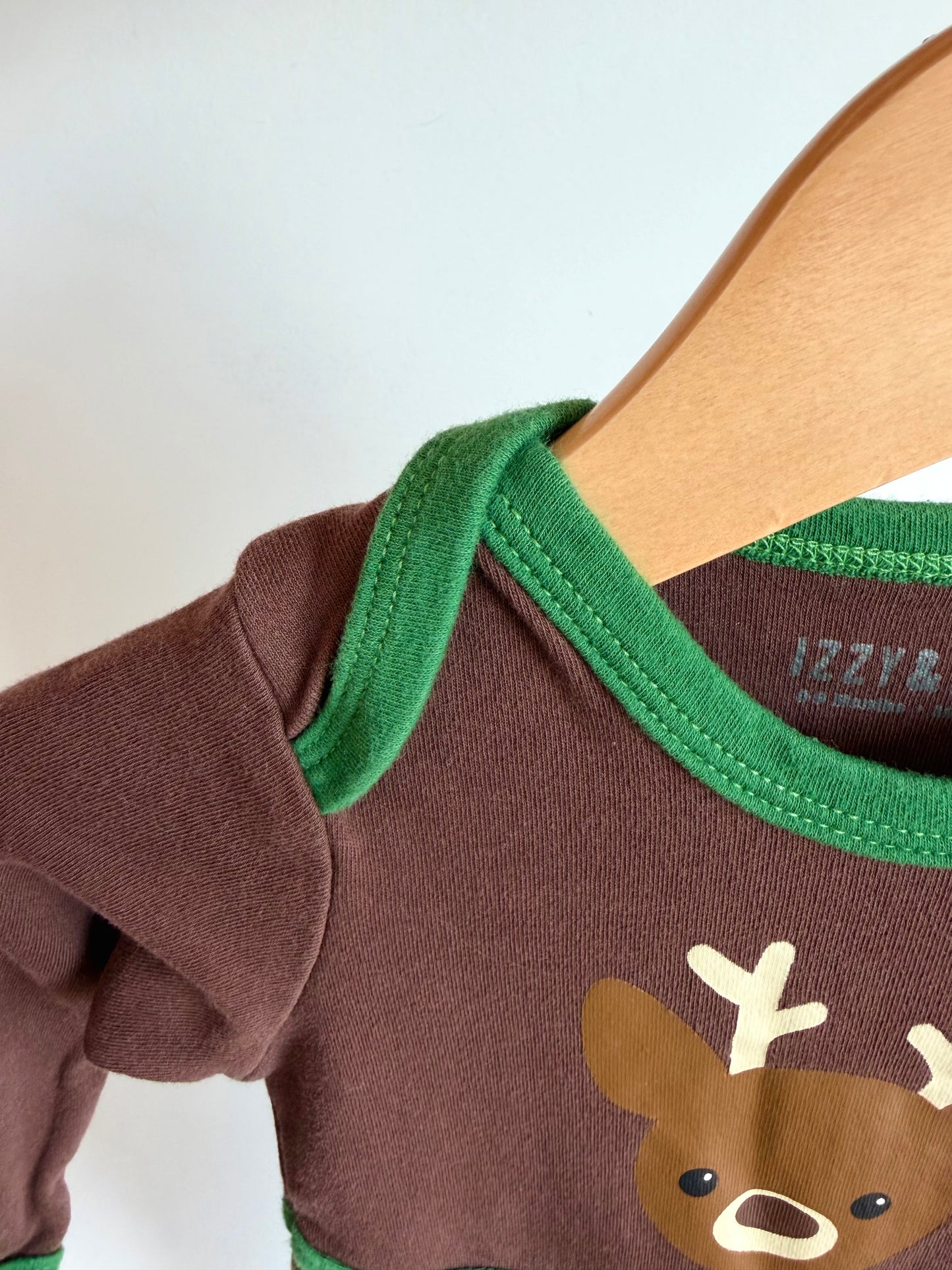 Cotton Deer Camo Gown / 0-9m