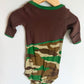 Cotton Deer Camo Gown / 0-9m