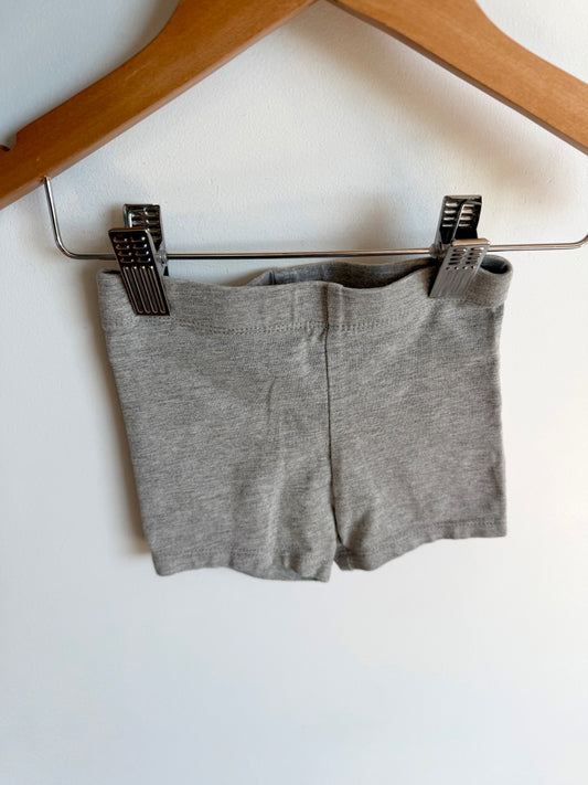 Grey Biker Shorts / 6-12m