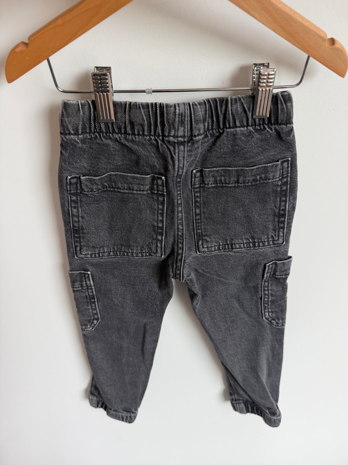 Grey Denim Tapered Pants / 3T