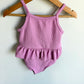 Pink Ruffle Waist Swimsuit / 24m
