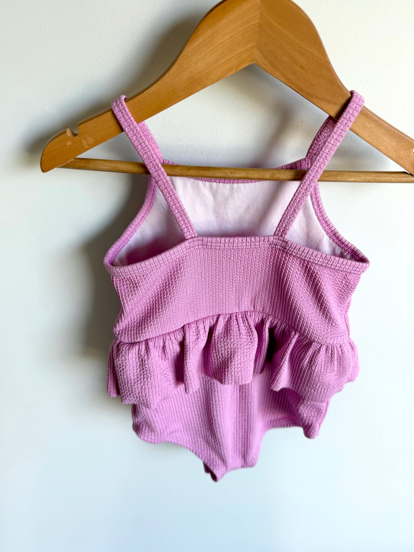 Pink Ruffle Waist Swimsuit / 24m