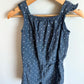 Chambray Dotted Romper / 4T