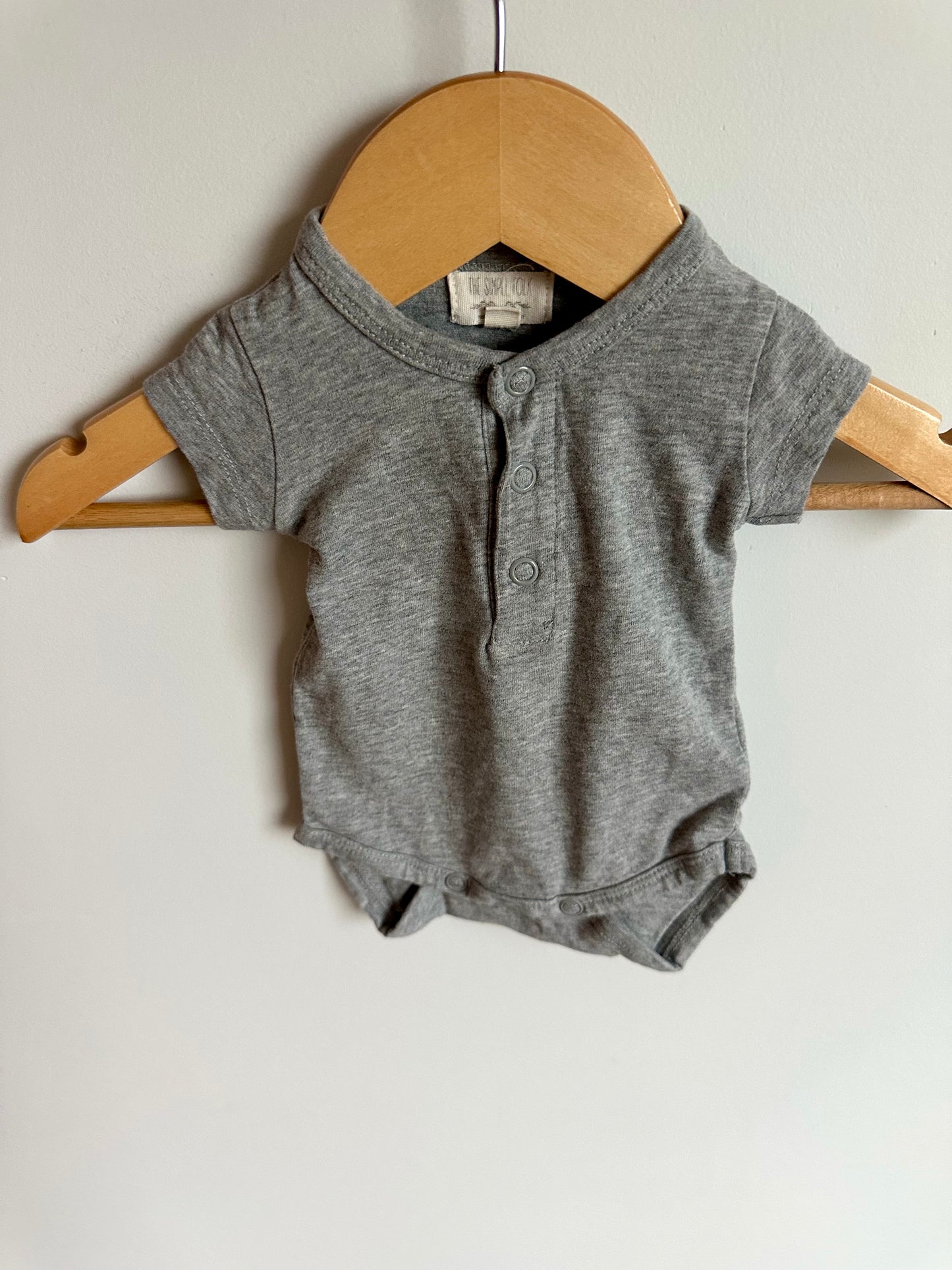 The Simple Folk Organic Grey Bodysuit / 0m