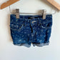 Denim Floral Shorts / 4T
