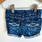 Denim Floral Shorts / 4T