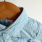 Collared Sky Blue Button Up Bodysuit / 6m
