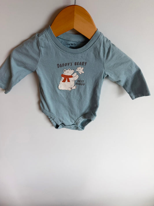 Daddy's Beary Best Buddy Bodysuit / 3m