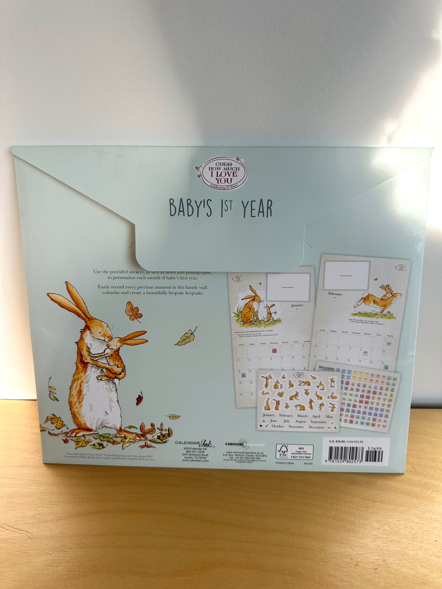 Baby's 1st Year Calendar (No Shipping)