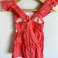 Dotted Peach Daisy Dress / 18m