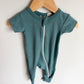 Parade Teal Short Sleeve Sleeper / 0-3m