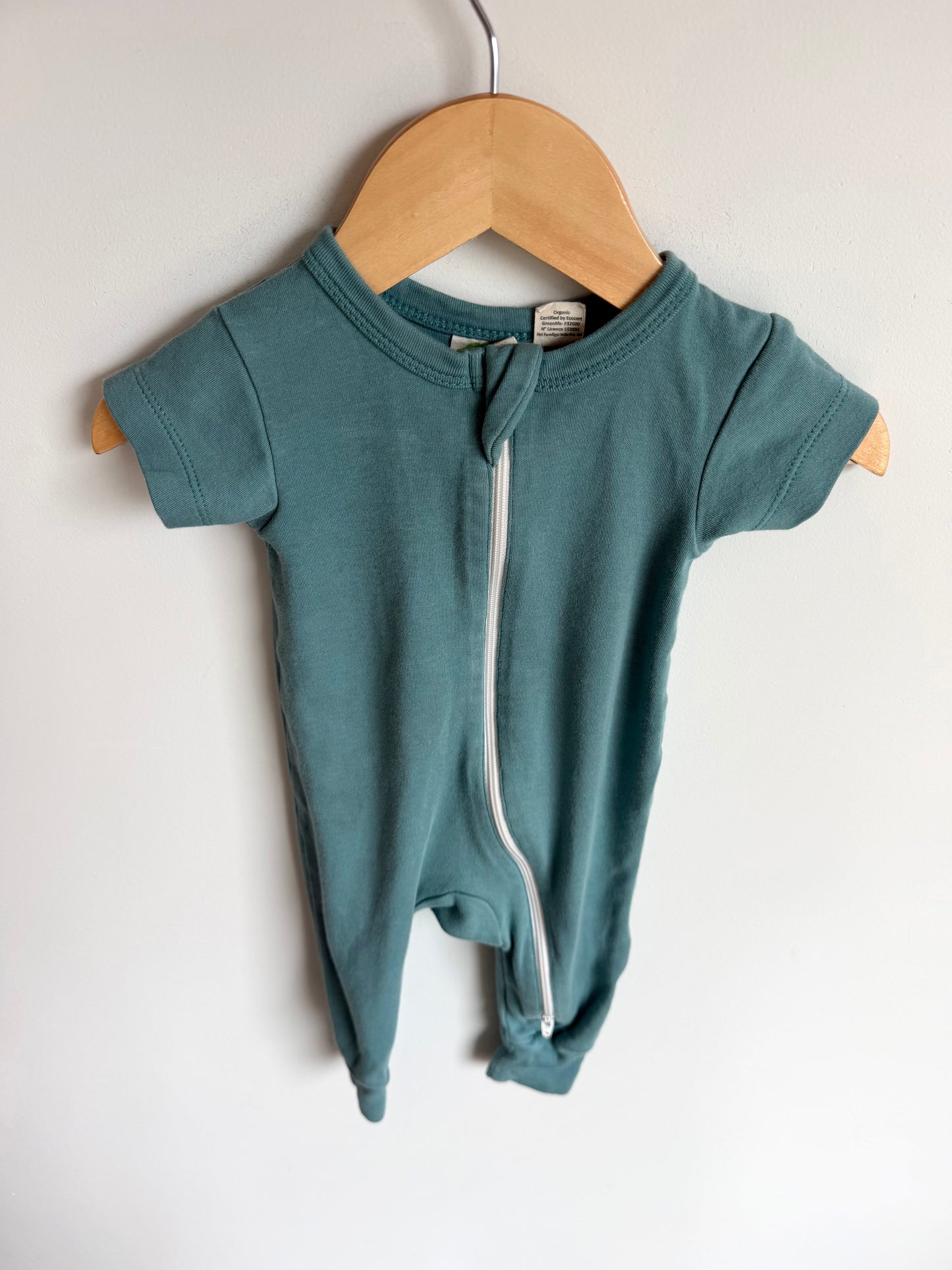 Parade Teal Short Sleeve Sleeper / 0-3m