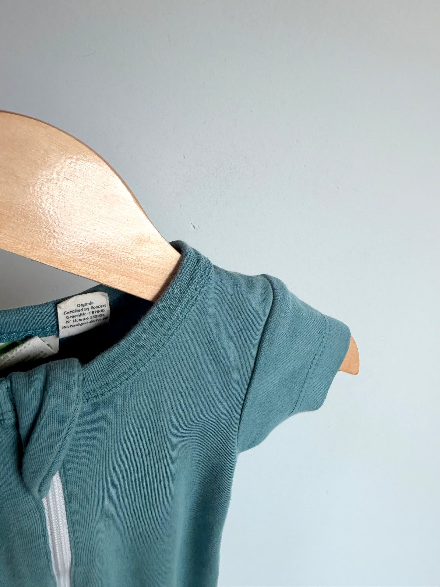 Parade Teal Short Sleeve Sleeper / 0-3m