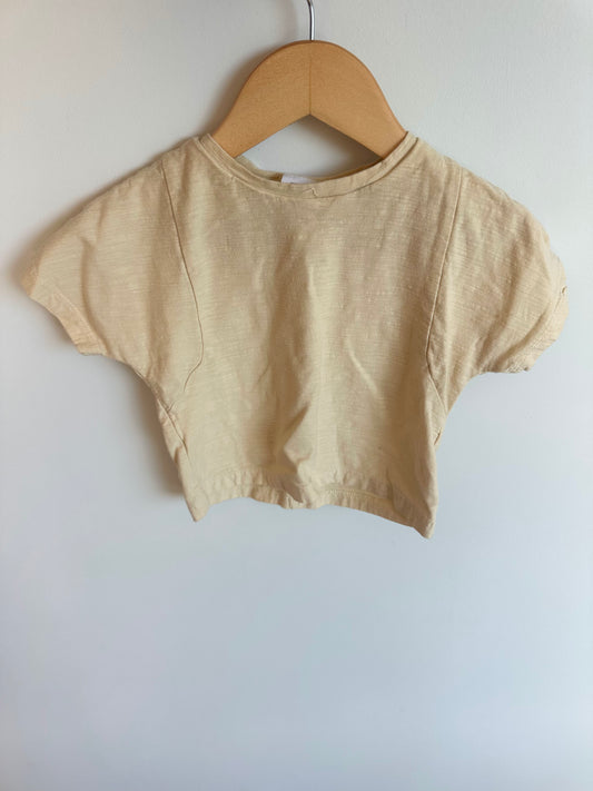 Zara Yellow Boxy T-shirt / 9-12m