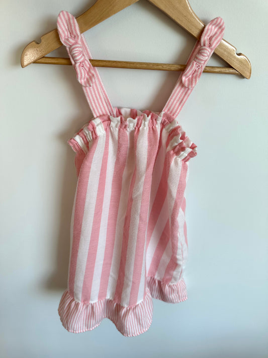 Pink Striped Gown / 2-3T