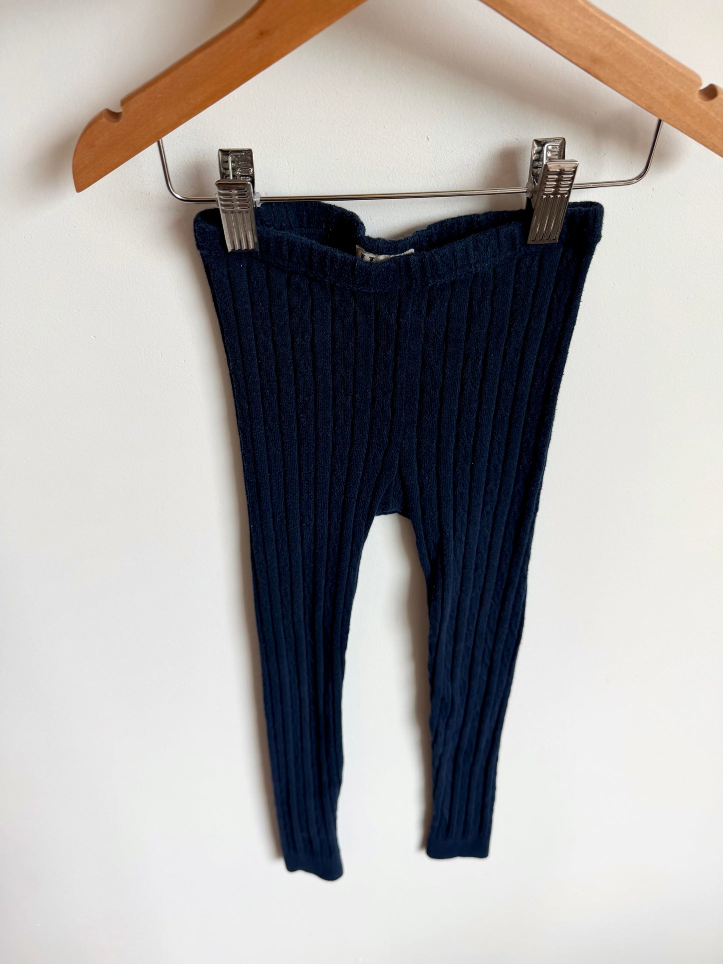Hatley Navy Cable Knit Tights / 4T?