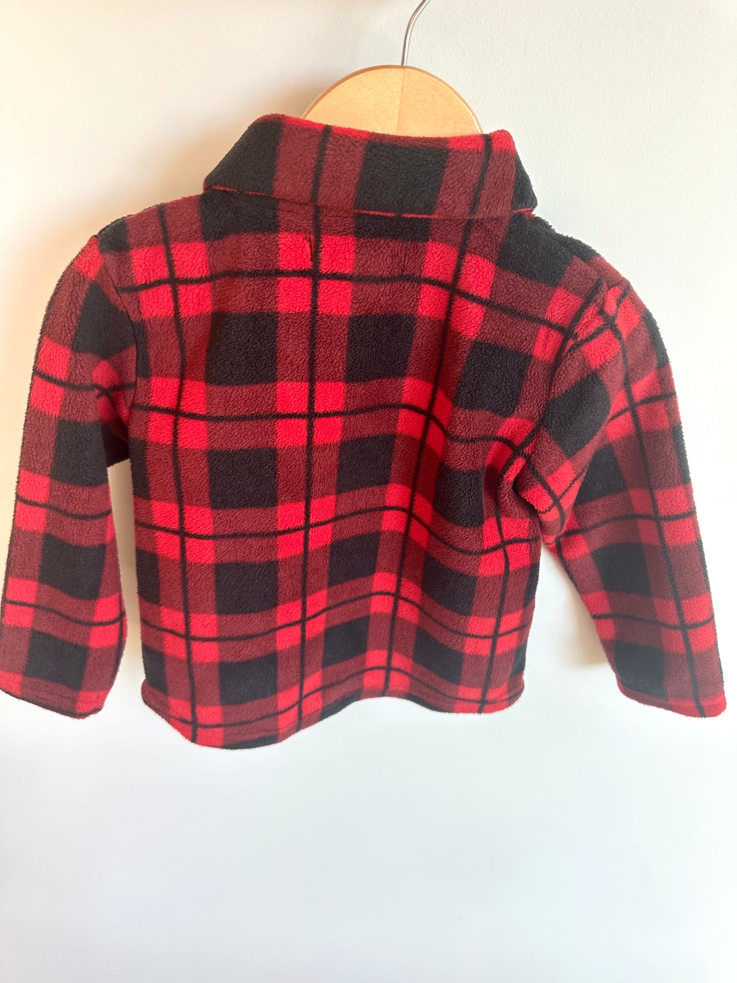 HBC Fleece Plaid Long Sleeve / 12-18m