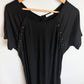 Black Nursing Maternity Gown / Large