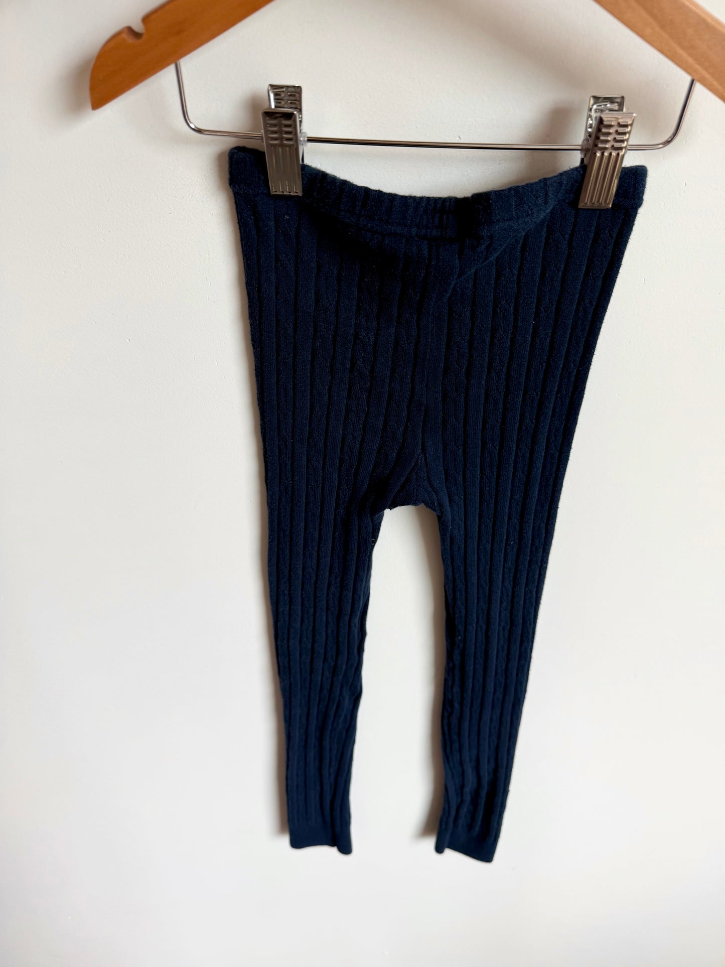 Hatley Navy Cable Knit Tights / 4T?