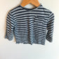 Zara Blue Stripe Pocket Long Sleeve / 12-18m