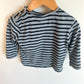 Zara Blue Stripe Pocket Long Sleeve / 12-18m