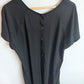 Black Nursing Maternity Gown / Large