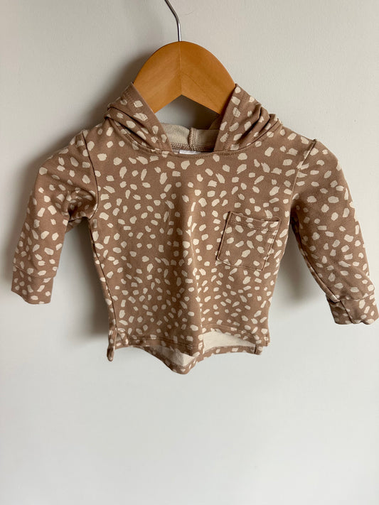 Jax + Lennon Fawn Dotted Hoodie / 0-6m