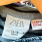 Zara Blue Stripe Pocket Long Sleeve / 12-18m