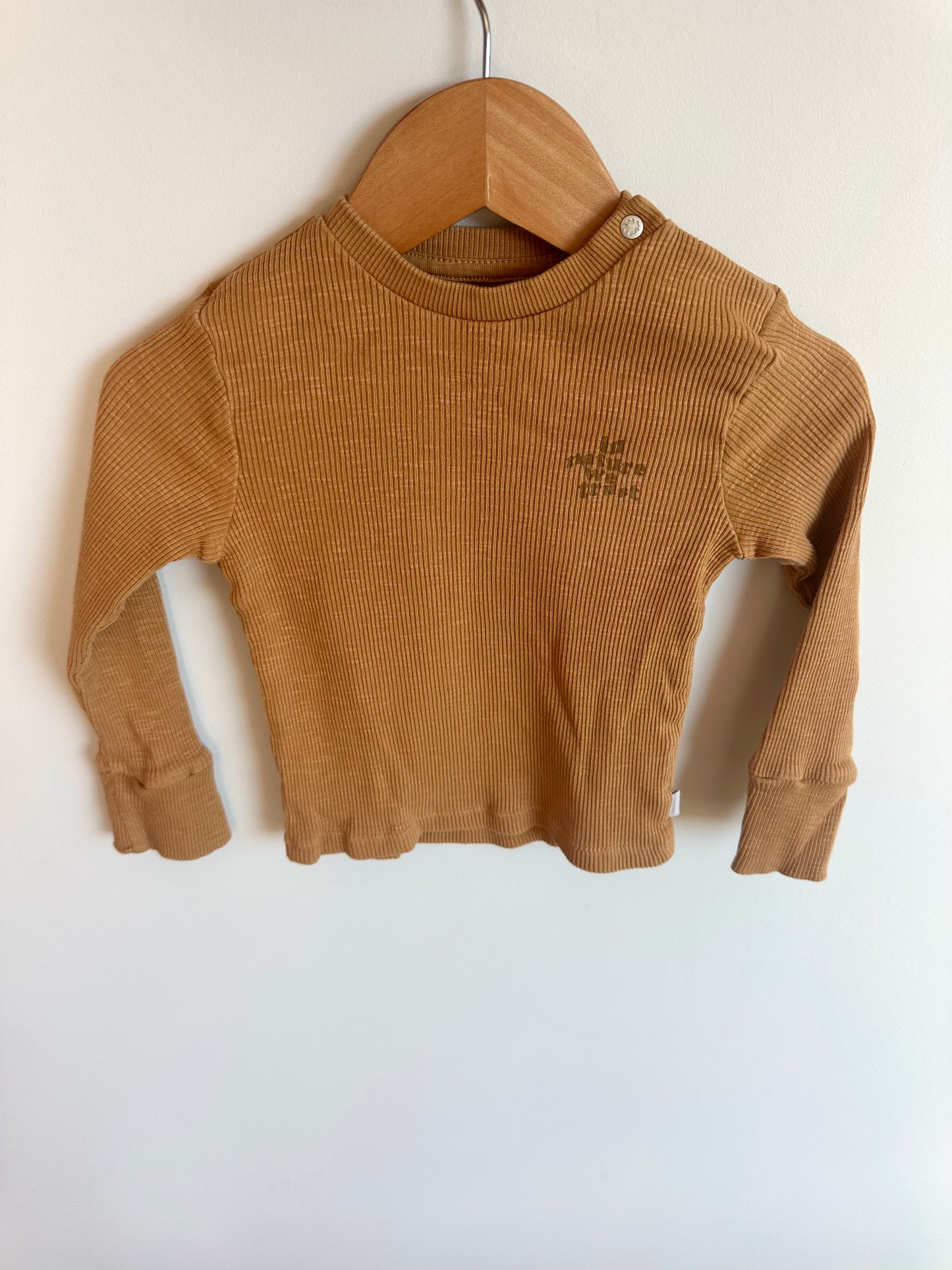 Noppies Tan Rib Long Sleeve / 12-18m