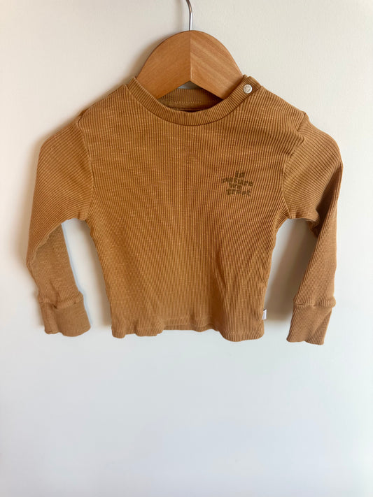 Noppies Tan Rib Long Sleeve / 12-18m