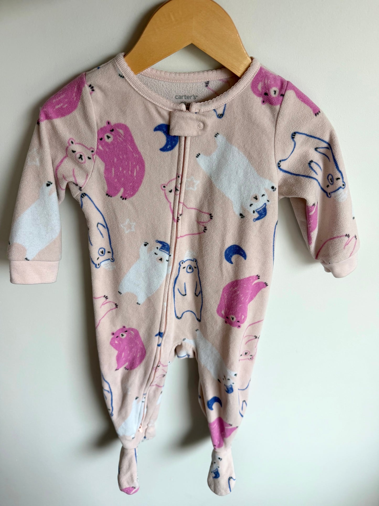 Pink Sleepy Bear Sleeper / 18m