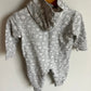 TBA Grey Floral Bamboo Hooded Jumpsuit / 6-12m
