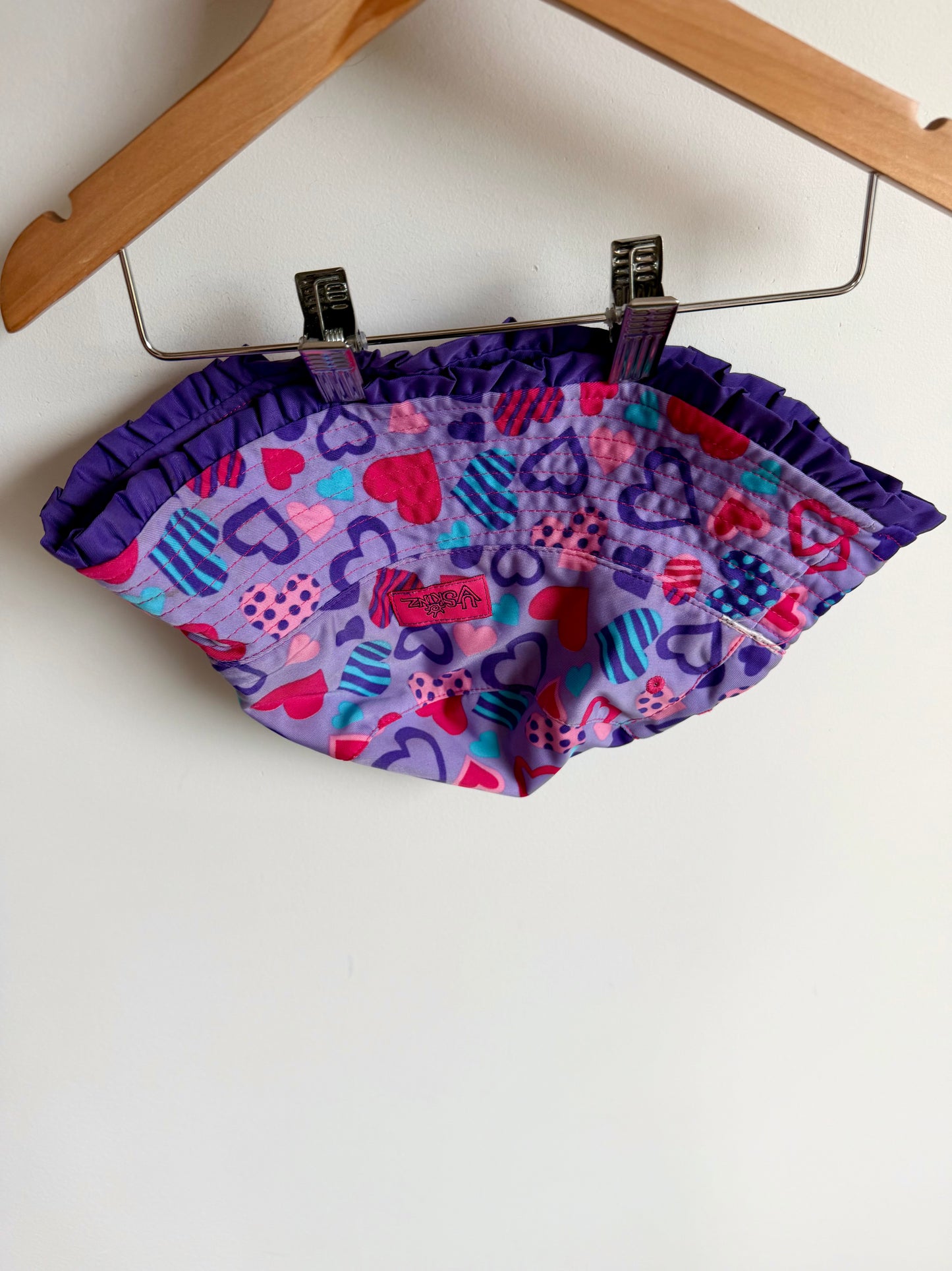 Purple Heart Reversible Bucket Hat / 2-3T?