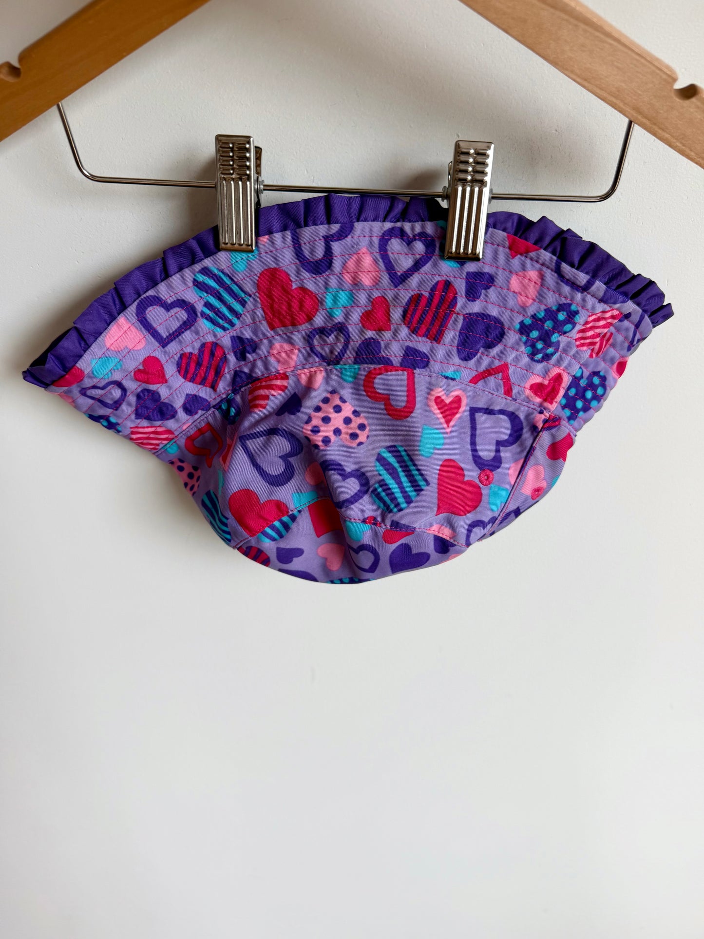 Purple Heart Reversible Bucket Hat / 2-3T?